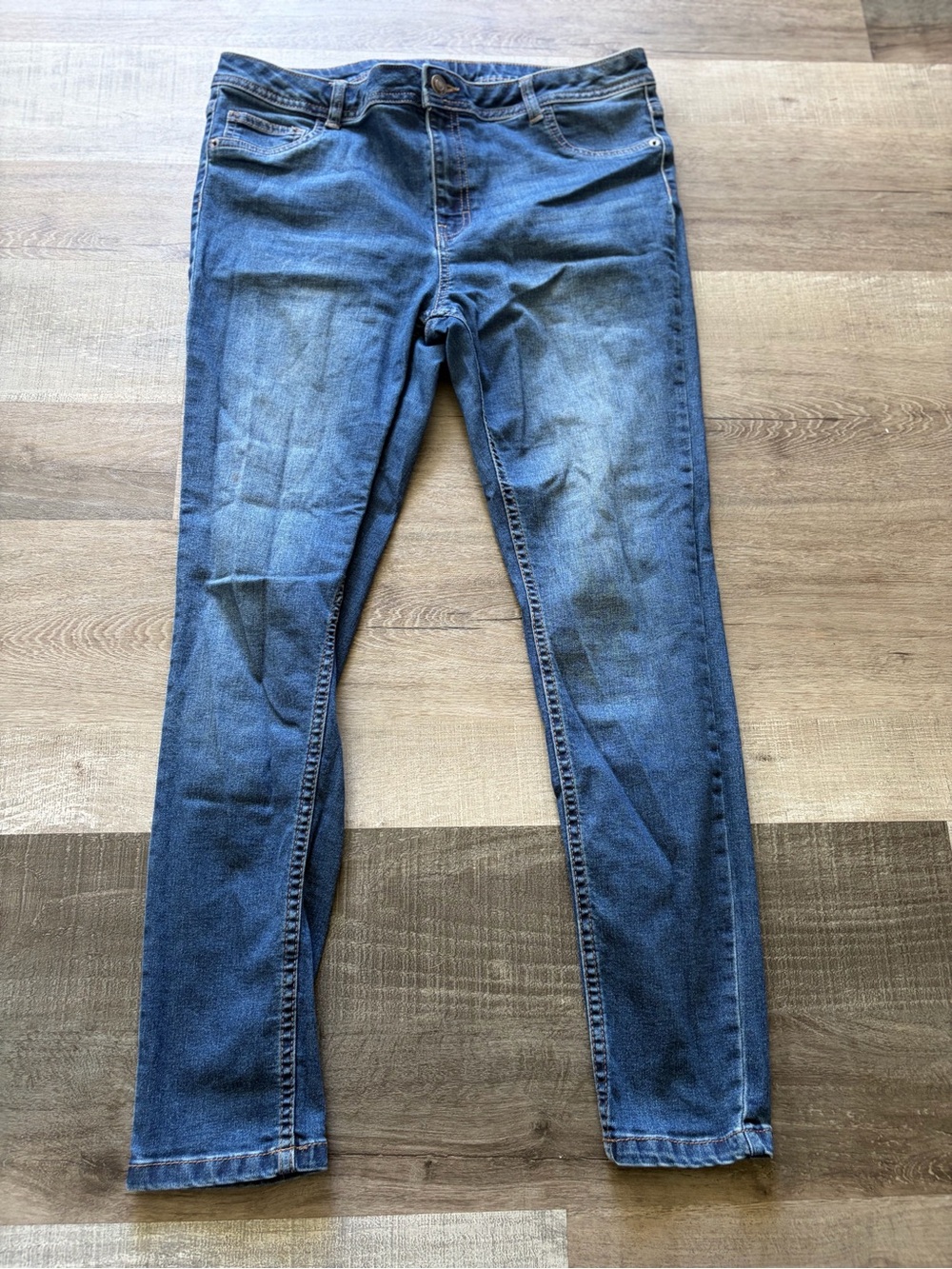 Women's Blue Stretch Skinny Jeans